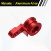 MECCANIXITY 25T Steering Servo Arm Horn Aluminum Alloy for TRX-4 TRX-6 1/10 RC Crawler Car, Red view 4