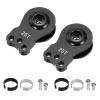 MECCANIXITY 2pcs 25T Servo Horn Arm Adjustable 3 Hole High-Torque Aluminum Alloy Servo Arm for 1/10 RC Model Car Truck Robot Boat Airplane, Black view 1