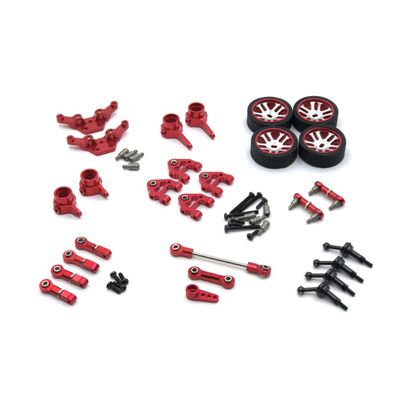 Wheel Swing Arm Steering Cup Connecting Rod Drive Shaft Servo Arm Compatible with 284131 K969 K979 K989 K999 P929 P939(Red)