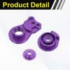 MECCANIXITY 2pcs 25T Servo Horn Arm Adjustable 3 Hole High-Torque Aluminum Alloy Servo Arm for 1/10 RC Model Car Truck Robot Boat Airplane, Red & Purple view 3