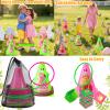 4 in 1 Easter Outdoor Games for Kids and Family, Easter Party Game with Ring Toss, Plastic Cones, Bean Bags, 3-Legged Race Bands, Carnival Spring Games Activities Combo Set for Adult Yard Classroom view 4