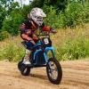 Electric Dirt Bike for Kids, 24v 350w Kids Electric Motorcycle, 3-Speed Modes & Up to 14.29 MPH, Shockproof Suspension, Max Load 135 Lbs, Children Off-Road Ride-on Motocross Dirt Bike, Blue No. 9 view 2