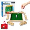 4/6/8 Player Montessori Number Knockdown Game, 2026 New Number Knockdown Game Montessori, Shut The Box Games Wooden, Math Board Games for Adults & Kids, Perfect for Parties & Gatherings (6 Player-A4) view 1