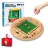 4/6/8 Player Montessori Number Knockdown Game, 2026 New Number Knockdown Game Montessori, Shut The Box Games Wooden, Math Board Games for Adults & Kids, Perfect for Parties & Gatherings (4 Player-A6) view 1