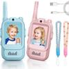 Rechargeable Video Walkie Talkies for Kids 3-12, Indoor & Outdoor Toys for Boys & Girls - Perfect for Hide-and-Seek, Outdoor Adventures, Neighborhood Playdates(Blue+Pink) view 1