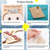 Personalized Customized Tooth Fairy Set - A three-piece tooth storage box set, equipped with a door hook, plush bag and commemorative bottle. (Blue jute bags) view 4