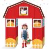 10Pcs Farm Animals Party Decorations Barn Door Cardboard Castle Playhouse with Arch Large Farmhouse Castle Boxes Party Decor for Farm Animal Birthday Holiday Parties Decors view 1