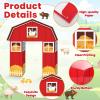 10Pcs Farm Animals Party Decorations Barn Door Cardboard Castle Playhouse with Arch Large Farmhouse Castle Boxes Party Decor for Farm Animal Birthday Holiday Parties Decors view 3