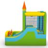 Castle Kingdom Inflatable Bounce House with Slide, Medieval Themed Water Play Center, 126x112x89 Inches, Indoor Outdoor Jumping Castle with Safety Net, Splash Pool for Kids view 2