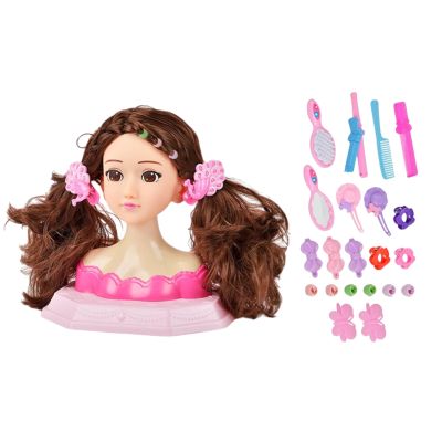 Cosmetology Training Head  Styling Practice Doll, Multi Functional Makeup Toy, Creative Haircut Simulation, Pretend Salon Accessory | Educational Doll Head with Realistic Features for Birthday Holida