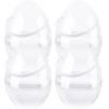 12 Inch/ 10 inch/ 8 inch Giant Clear Plastic Easter Eggs Fillable 3/4/ 8/9/ 12 Pcs Jumbo Transparent Plastic Easter Egg Empty Surprise Eggs for Easter Stuffers (4 Pcs - Clear with Handle (10 Inch)) view 1
