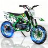 49cc 2-Stroke Kids Dirt Bike, Gas Power Motocross, Off Road Mini Motorcycle, Gas Bike Load 330Lbs Springs Soft Seat Cushion Pocket Motorbike with Front Rear Disc Brakes (Green) Green view 1