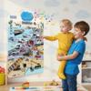 Electronic Alphabet Wall Chart | Talking ABCs & 123s Music Poster | Learning Toys for Toddlers 1-3 |Gifts for Toddler Girl Ages 1 2 3 4 5 | Learning Posters for Toddlers 2-4 Years view 4