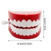 Funny Chatter Teeth - Stress Relief Gag Toy, Novelty with Wind Up, Joke Gift for Party, Trick Accessory Entertainment, Denture Toy Kids Adults Family Friends Children Boys Girls for Home Fun Party view 2