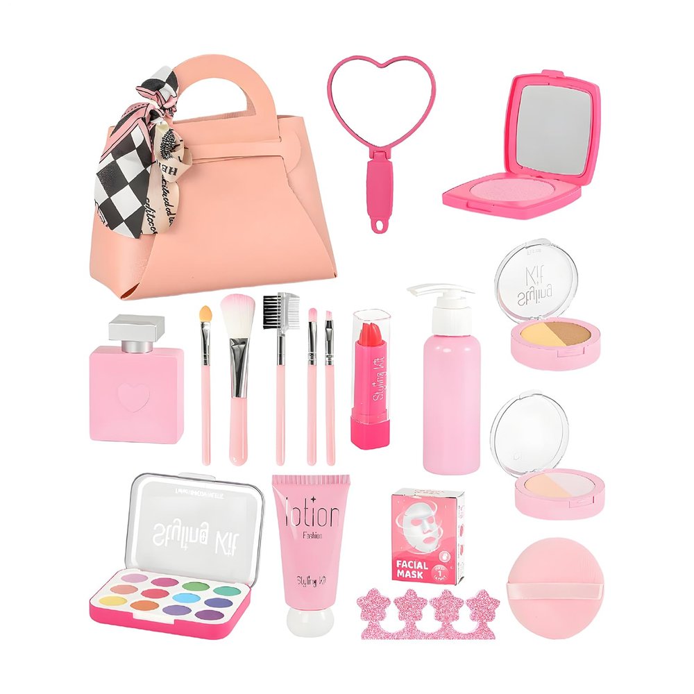 Pretend Makeup Set  Realistic , Fake Girls, Boys Development Fun Gathering, Family Home Indoor Playtime Birthday | Girls Boys Development Fun Gathering Family Home Indoor Playtime Birthday F