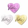12pcs Happy Mothers' Day Cupcake Toppers Red Pink Rosegold Cupcake Decorations Mirror Acrylic Heart Shape Happy Mothers' Day cake Decorations I Love you mom Cake Party Supplies Gifts view 3