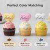 12pcs Happy Mothers' Day Cupcake Toppers Red Pink Rosegold Cupcake Decorations Mirror Acrylic Heart Shape Happy Mothers' Day cake Decorations I Love you mom Cake Party Supplies Gifts view 4
