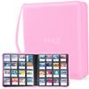 16-Pocket Card Binder - Card Binder Hold 832 Cards with Durable PU Leather & Side Loading for Baseball, Sport, MTG, TCG, PKM, Game Cards, Regular Cards Binder Double Sided Pocket Collector Album(Pink) view 1
