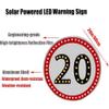 24" Solar LED Traffic Safety Sign - Flashing Stop Light & Solar Speed Limit Sign (20 MPH) - Enhance Roadside Visibility & Safety for Drivers & Pedestrians view 2