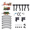 Festive Holiday Train - Christmas Electric Vehicle, Decorative Track with Music, Rechargeable Toy for Children, Indoor Ornament Home Party Tree, Lighted Treat Set Adults Family for Playtime view 1