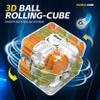 2-Pack 3D Maze Cube Puzzle, Battle Set for 2 Players, 2-in-1 Twist & Roll Brain Teaser Toys, Family Game Night & STEM Learning Gifts for Kids Teens (Blue & Yellow) view 3