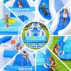 Easyair Inflatable Bounce House for Kids, 12.1 FT x 10.3 FT Blow Up Water Slide for Backyard, Dual Slides, Bouncy Castle, Climbing Wall, Basketball Hoops, Included Blower view 3