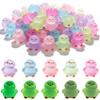 100pcs Mini Glow in The Dark Penguin Figurines, Small Resin Animals for DIY Crafts and Terrarium Decor view 1