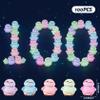 100pcs Mini Glow in The Dark Penguin Figurines, Small Resin Animals for DIY Crafts and Terrarium Decor view 2