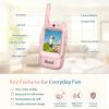 Video Walkie Talkies for Kids 2 Pack Fun Toys for Camping Hiking Travel Rechargeable Long Range Kids Toy Gift for Boys & Girls Ages 312 view 2