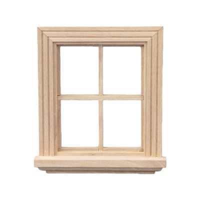 1/12 Scale Miniature Window Frame for Architecture Models and Toy House Decors Dollhouses Window Unpainted