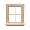 1/12 Scale Miniature Window Frame for Architecture Models and Toy House Decors Dollhouses Window Unpainted view 1