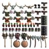 RBLOCTOYNY Viking Weapons & Armor Building Block Accessories Set, Medieval Helmets Axes & Armor Parts for Battle Scenes, Compatible with Building Blocks, Gift for Hobbyists & Display Builders (54PCS) view 1