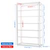 23.6'' Extra Large Wall Mounted Acrylic Display Case for Collectibles 13.8'' x 4.7'' x 23.6'' Clear Figures Collection Display Cases Storage Box Dustproof Showcase with 5 Adjustable Shelves view 2