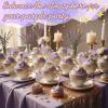 Feifeiya 100 Pcs Princess Party Decorations Purple Sun Toothpick Flags Cupcake Toppers Cake Picks for Princess Purple Cake Decoration Birthday Theme Party Wedding Supplies view 3