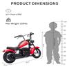 24V Electric Dirt Bike for Kids with 12in Fat Tire, 250W Kids Motorcycle with Different Speeds (14MPH Max), 150lbs Weight Capacity, LED Light & Leather Seat, Off-Road Electric Motorbike for Boys Girls view 4