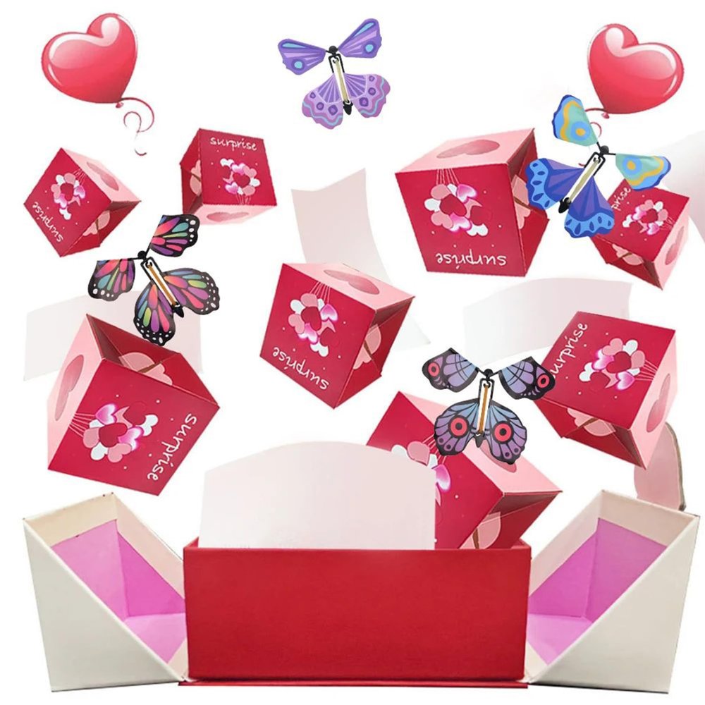 Explosion for Money Folding Pop-Up Explosion Box Can Put into Money for Birthday Surprise, Christmas