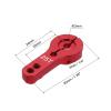 MECCANIXITY 8 Pcs Metal Servo Horn 25T Steering Arm 35mm Length Red Suitable for DIY RC Car/Boat/Airplanes Boat Model Accessories with 2 Pcs Screws view 2