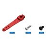 MECCANIXITY 2 Pcs Aluminum Servo Horn Long 25T Steering Arm 63mm Length Red Suitable for DIY RC Car/Boat/Airplanes Boat Model Accessories view 3