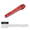 MECCANIXITY 2 Pcs Aluminum Servo Horn Long 25T Steering Arm 63mm Length Red Suitable for DIY RC Car/Boat/Airplanes Boat Model Accessories view 4