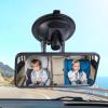 Hbxdeco Baby Car Mirror with Suction Cup, 4.4"2" Rectangular HD Glass Interior Rear View Mirror, 360 Rotation Adjustable Baby Rear Facing Mirrors for Windshield, Universal Car Accessories view 1
