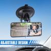 Hbxdeco Baby Car Mirror with Suction Cup, 4.4"2" Rectangular HD Glass Interior Rear View Mirror, 360 Rotation Adjustable Baby Rear Facing Mirrors for Windshield, Universal Car Accessories view 3