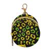 ElliTarr Pacifier Holder with Clip Pacifier Case for Diaper Bag Round Baby Pacifier Pouch Box Bag Portable Jamaican Leopard Print Yellow view 1