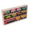 ariarly Children Train Toys Wooden Train Set, Multifunctional Scene Design, Safe Solid Wood Box, Easy Assembly for Children Over 2 Years Old view 3