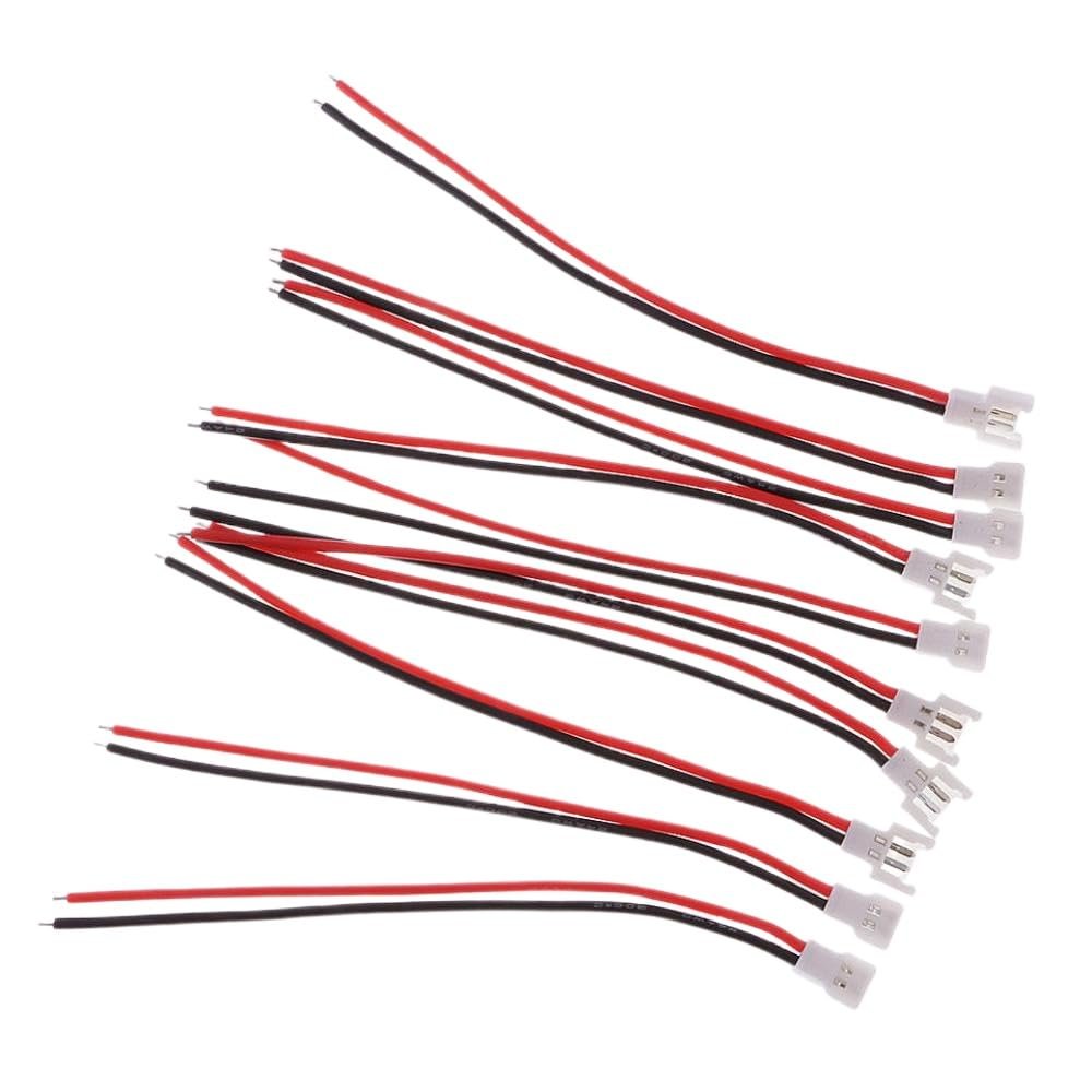 10PCS 3. 7V Lipo 51005 2 Pin Connector Male Female With Wire Compatible For RC Drone Car Toy Parts And DIY Projects(Male female Each 5)