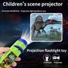 Dinosaur Projector Flashlight, 2026 New Dinosaur Light Projector with 24 Dinosaur Images, Projects onto Walls, Ceilings, and Tents(Animals+Dinosaurs) view 4