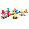 ariarly Wooden Number Train Toy, Colorful Building Blocks for Kids, Vivid with Colors, Teaches Recognition of Common Colors in Early Education view 1