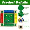 4 Sided Shut The Box Game Wooden Shut The Box-Wooden Dice Board Game for 2-4 Players Classics Tabletop Version for Classroom, Party, or Pub Night Entertainment view 3