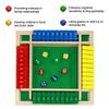 4 Sided Shut The Box Game Wooden Shut The Box-Wooden Dice Board Game for 2-4 Players Classics Tabletop Version for Classroom, Party, or Pub Night Entertainment view 4