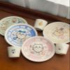 Lubsmong Sushi Plate Cute Dipping Bowls Mini Appetizer Plates for Condiment Sushi Ketchup BBQ Party, 6 Inch (C) view 4