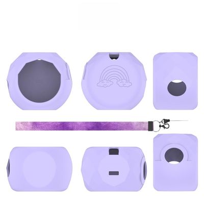 Silicone Case for Electronic Pet Game Console, Compatible with Takara Tomy Punirunes, Waterproof, Sweatproof & Anti-Shock Anti-Drop (Purple)
